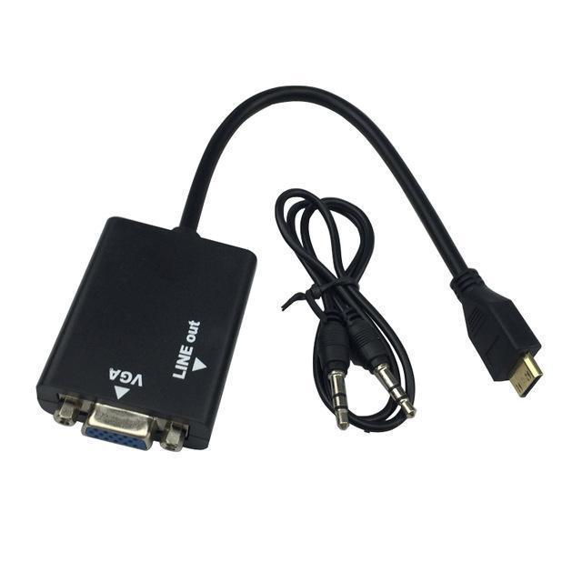 Adaptador Micro Hdmi A Vga Con Audio Etouch Medicompsv